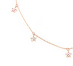 Load image into Gallery viewer, Picture of star charm necklaces with diamonds and
