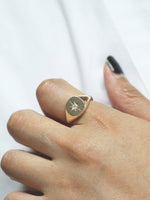 Load image into Gallery viewer, Picture of polaris signet ring diamond signet ring
