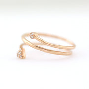 Picture of minimalist ring diamond ring 14k solid