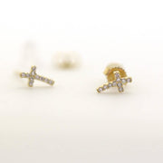 Picture of diamond cross earrings cross diamond