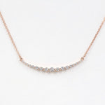 Load image into Gallery viewer, Picture of diamond necklace curved bar diamond 1
