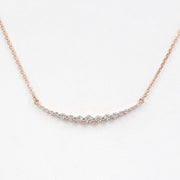 Picture of diamond necklace curved bar diamond 1