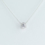 Picture of heart diamond necklace diamond solitaire