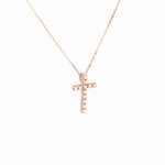 Load image into Gallery viewer, Picture of diamond cross necklace cross necklace
