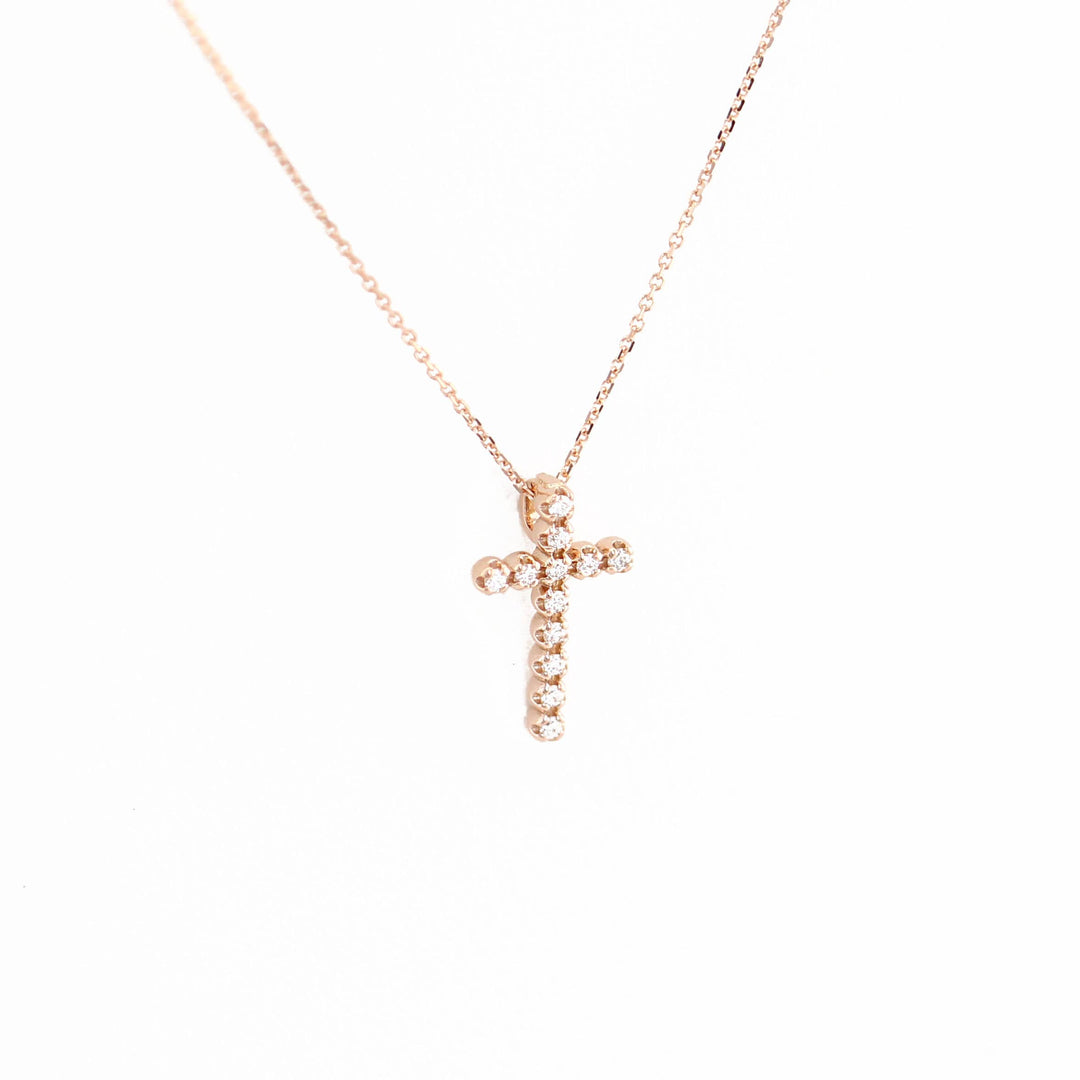 Picture of diamond cross necklace cross necklace