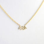 Load image into Gallery viewer, Picture of aquarius zodiac sign diamond necklace
