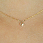 Load image into Gallery viewer, Picture of taurus zodiac sign diamond necklace
