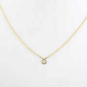 Picture of taurus zodiac sign diamond necklace