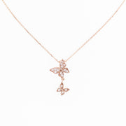 Picture of diamond necklace butterfly necklace 14k 1