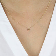 Picture of pisces zodiac sign diamond necklace