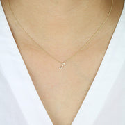 Picture of sagittarius zodiac sign diamond necklace