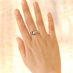 Load image into Gallery viewer, Picture of polaris signet ring diamond signet ring 1
