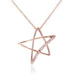 Load image into Gallery viewer, Picture of diamond star necklace star diamond
