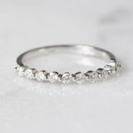 Load image into Gallery viewer, Picture of diamond ring half eternity ring 030 ctw
