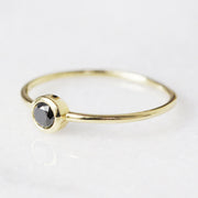 Picture of black diamond ring minimalist ring black