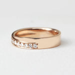 Load image into Gallery viewer, Picture of wedding engagement band double overlap
