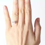 Load image into Gallery viewer, Picture of aquamarine ring aquamarine two diamonds
