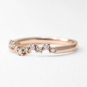 Picture of diamond cluster wedding band wedding