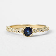 Picture of blue sapphire ring unique blue sapphire