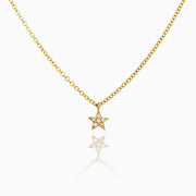 Picture of star charm diamond necklace star diamond