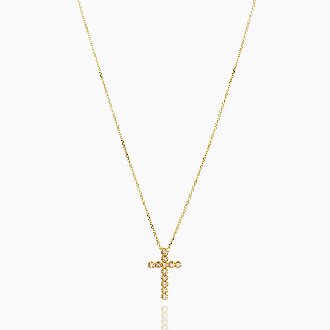 Picture of diamond cross necklace cross necklace