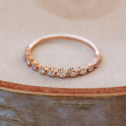 Picture of diamond ring half eternity diamond ring