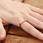 Load image into Gallery viewer, Picture of double flat bar diamond ring 14k solid
