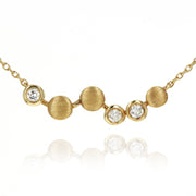 Picture of diamond necklace 14k solid gold unique 1
