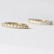 Picture of diamond huggie earrings 11mm full