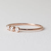 Picture of diamond ring wedding ring triple diamond
