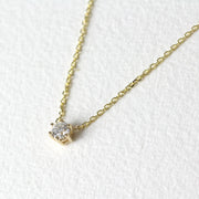 Picture of diamond solitaire necklace solitaire