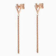 Picture of diamond bar open triangle drop dangle