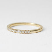 Picture of diamond half eternity ring diamond