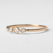 Picture of diamond wedding band triple diamond
