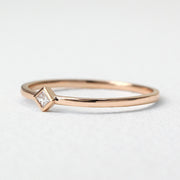 Picture of princess cut diamond wedding band