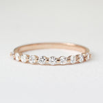 Load image into Gallery viewer, Picture of diamond ring half eternity ring 030 ctw
