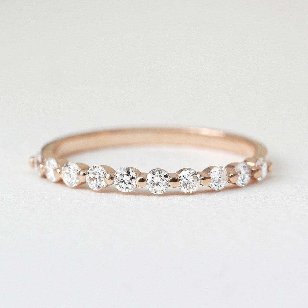 Picture of diamond ring half eternity ring 030 ctw