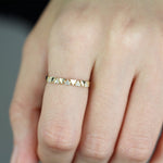 Load image into Gallery viewer, Picture of diamond wedding band alternating
