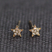 Picture of diamond star earring star earrings star