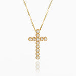 Load image into Gallery viewer, Picture of diamond cross necklace cross necklace
