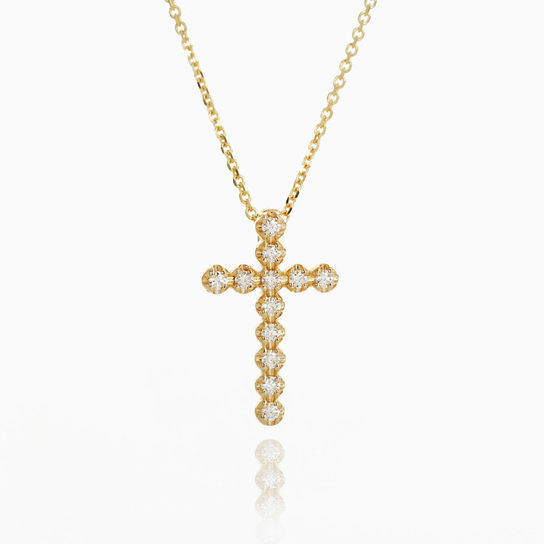 Picture of diamond cross necklace cross necklace