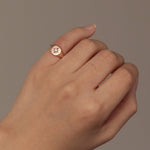 Load image into Gallery viewer, Picture of polaris signet ring diamond signet ring 1
