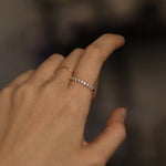 Load image into Gallery viewer, Picture of diamond ring half eternity ring 030 ctw
