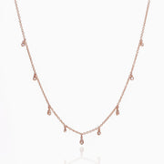 Picture of teardrop round bezel diamond drop dangle