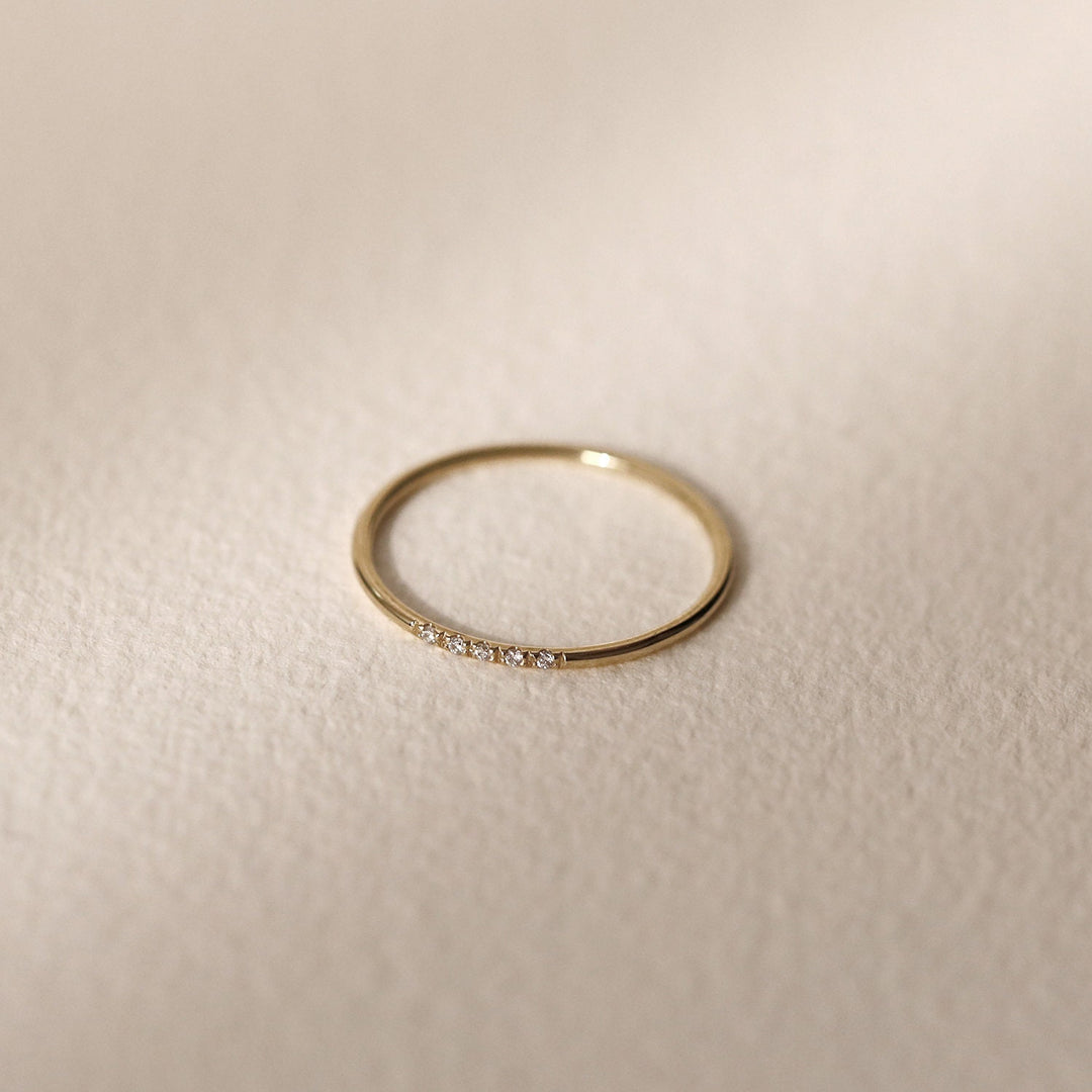 Picture of minimalist wedding band diamond wedding