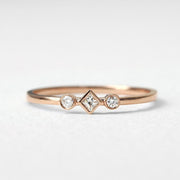 Picture of diamond wedding band triple diamond