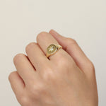 Load image into Gallery viewer, Picture of polaris signet ring diamond signet ring
