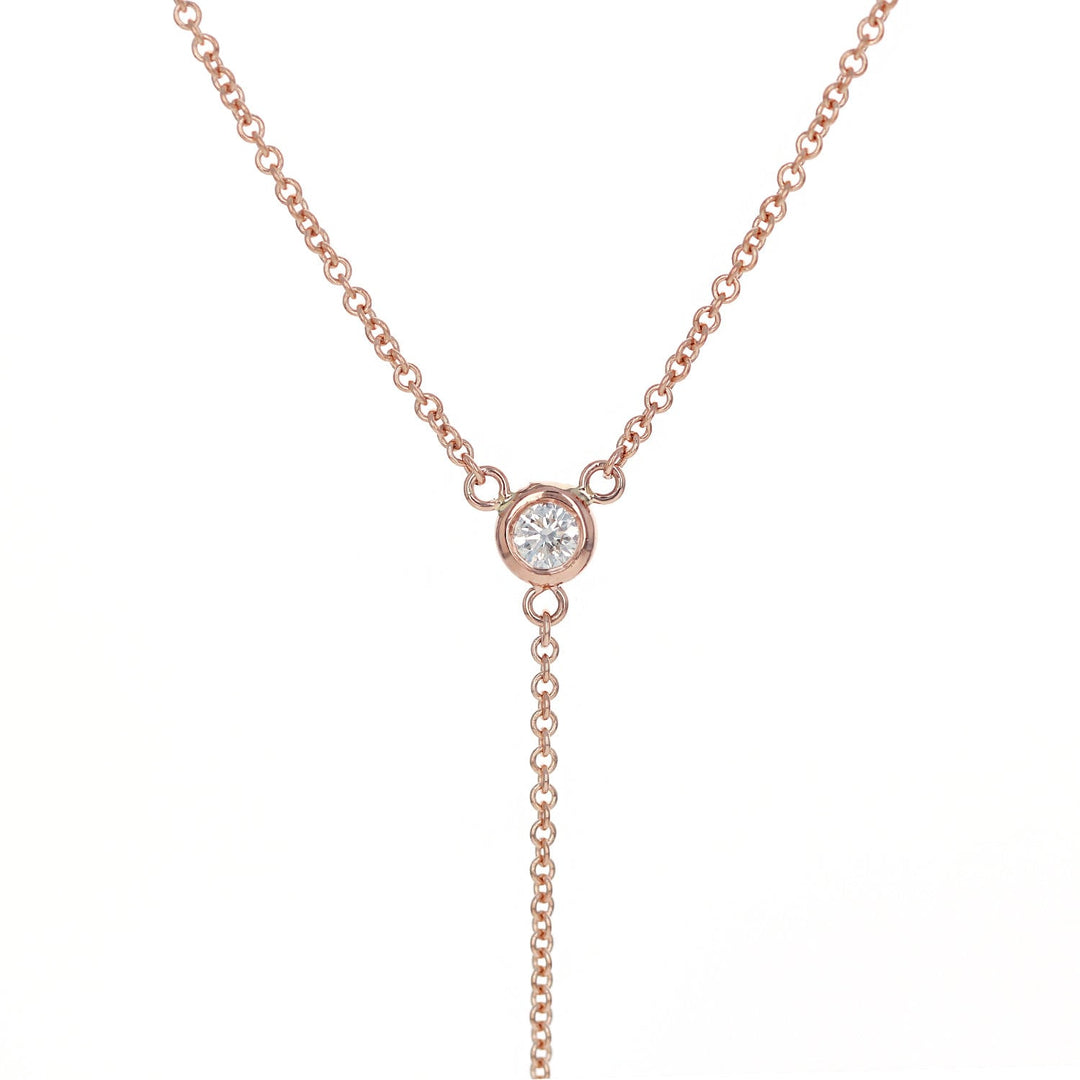 Picture of diamond lariat necklace long y drop