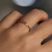 Picture of 14k zodiac sign diamond ring band