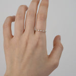 Load image into Gallery viewer, Picture of diamond ring half eternity ring 023 ctw
